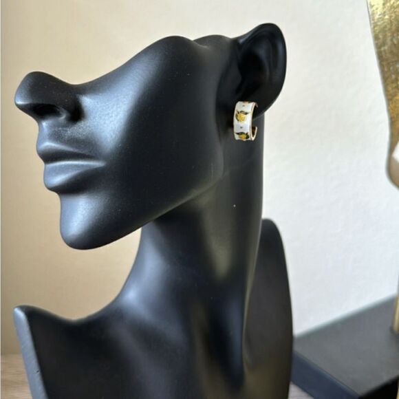 Bohemian lemon hoop earrings A811 - Picture 5 of 5